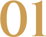 Large gold-colored number "01" on a light background.