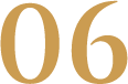 The number "06" is displayed in large, gold serif font on a light gray background.